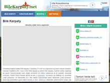 Tablet Screenshot of bilekarpaty.net